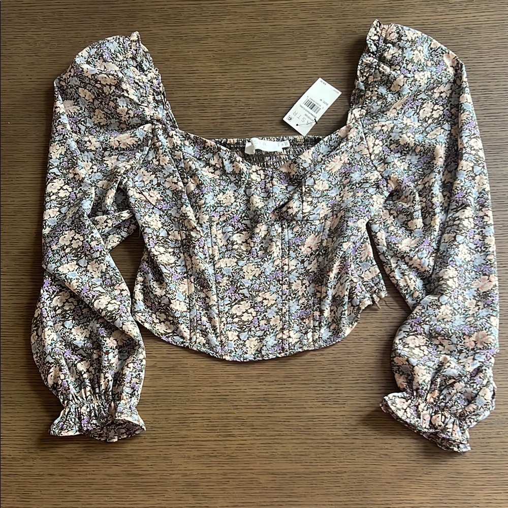 Floral Puff Sleeve Top